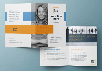 Bi-Fold Business Brochure Layout