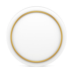 White and gold cylinder wall background elegant luxury geometric shape decor design presentation