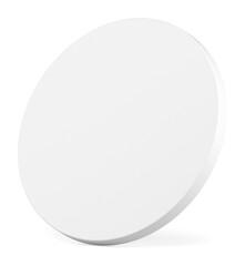 3d cylinder circle diagonal wall displaced platform white geometric shape