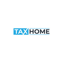 Vector accounting finance creative tax home logo
