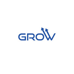 Vector financial grow logo template