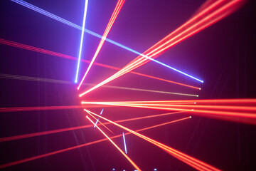 RAYOS LASER ROJO Y MORADO