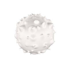 White blood cell 3d realistic icon analysis. Leukocytes medical illustration isolated transparent png background