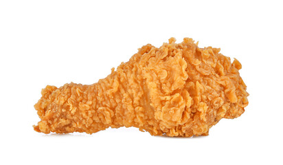 Fried chicken leg isolated on transparent background. PNG