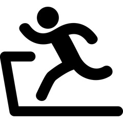 Man running in gym Icon