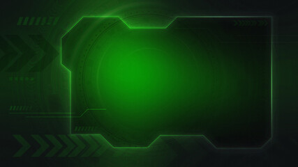 Green abstract hi-tech technology background