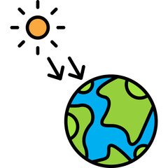 Solar Radiation Icon