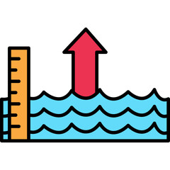 Sea Level Rise Icon