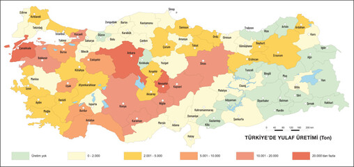 Turkiye Oat Production Map, Geography Lesson, Agriculture in Turkiye, Oats, Turkiye Map