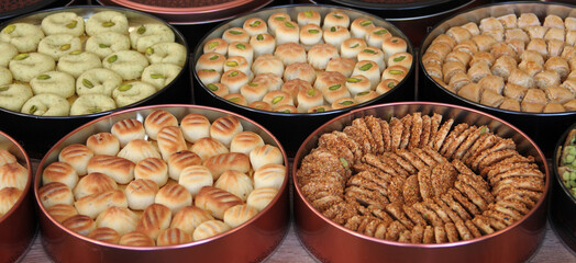Arabic desserts box and Eastern sweets for Eid gifts 