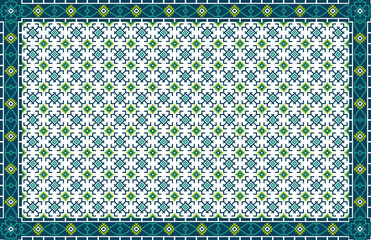 Print-ready digital art created by recoloring and arranging traditional Turkish motifs. Transparent background.