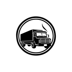 transportation van logo design, perfect for a business looking for a professional and reliable image