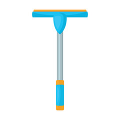 Vector cartoon image of a window cleaning brush. The concept of cleaning, washing, cleanliness and cleaning. Cute elements for your design.