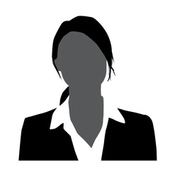 Silhouettes of business woman