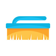 Vector cartoon image of a brush. The concept of cleaning, washing, cleanliness and cleaning. Cute elements for your design.