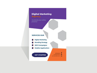 Modern flyer template, a4 size, professional template, creative, cover layout, Leaflet presentation, for only business