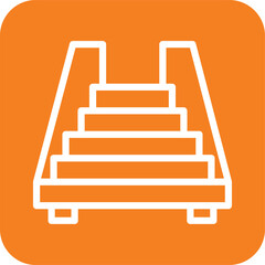 Stairs Vector Icon Design Illustration