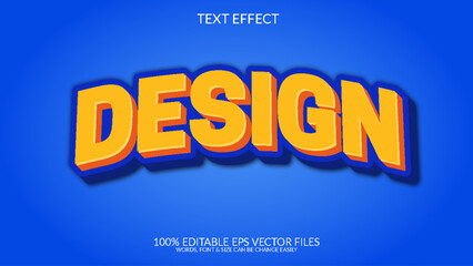 Design 3D Style Editable Vector Text Effect
