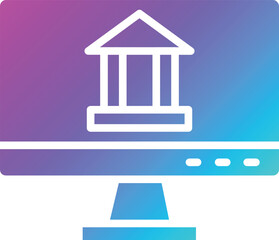 Online banking Vector Icon Design Illustration