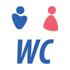 Set toilet signs. Men and women restroom icon sign right arrow. Disabled wheelchair icon. vector illustration.