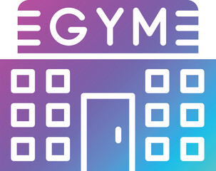 Gym Vector Icon Design Illustration