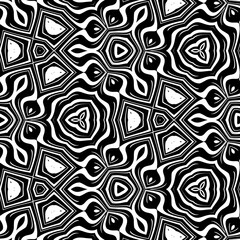 Fractal complex black white patterns - Mandelbrot set detail, digital artwork for creative graphic