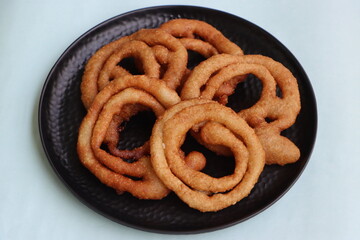 Sel roti, ring shaped sweet bread, popular food in nepal, sikkim
