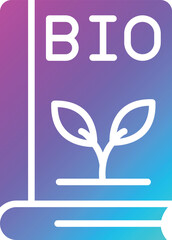 Bio book Vector Icon Design Illustration