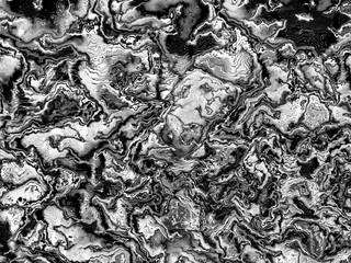 Fractal complex black white patterns - Mandelbrot set detail, digital artwork for creative graphic