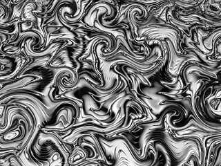 Fractal complex black white patterns - Mandelbrot set detail, digital artwork for creative graphic