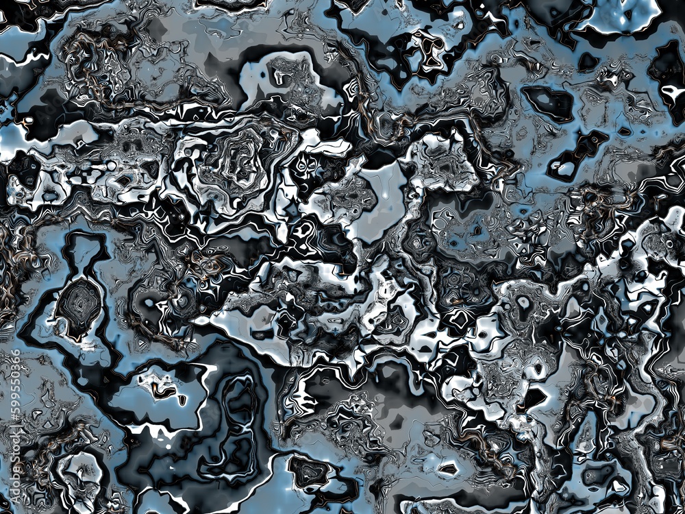 Fototapete fractal complex patterns - mandelbrot set detail, digital artwork for creative graphic