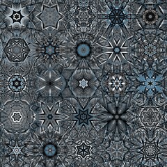 Fractal complex patterns - Mandelbrot set detail, digital artwork for creative graphic - 599550348