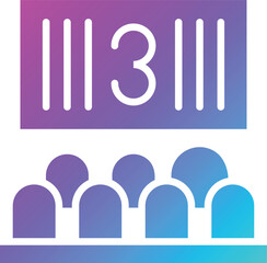 Countdown Vector Icon Design Illustration