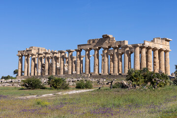 Fototapeta premium Selinunte, Archaeological Park in Sicily, Italy