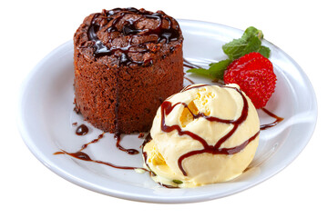 Chocolate fondant lava cake