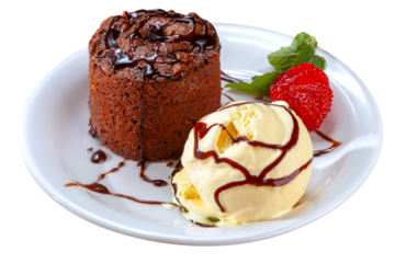 Chocolate fondant lava cake