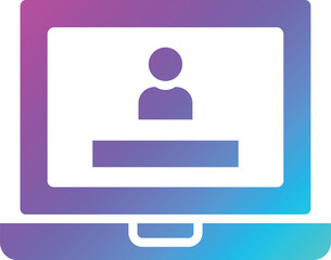 Computer login Vector Icon Design Illustration