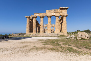 Obraz premium Selinunte, Archaeological Park in Sicily, Italy
