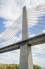 Obraz premium Penobscot Narrows Bridge on a Summer Day