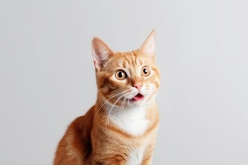 Fototapeta na wymiar a surprised cat portrait