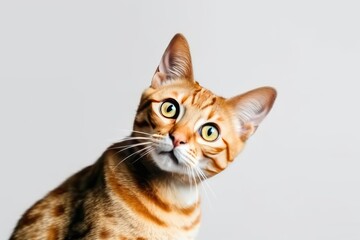 Obraz premium a surprised cat portrait