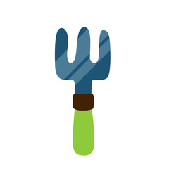 Garden tools vector illustration set_Garden fork