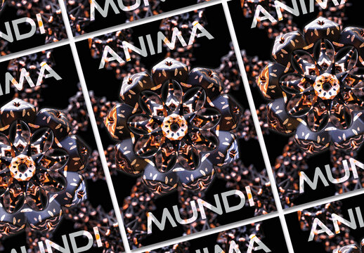 Mandala 3D Poster Layout