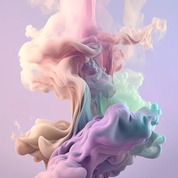 smoke colorful claud