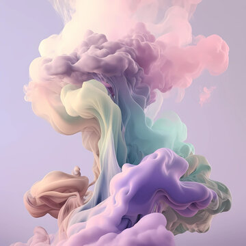 smoke colorful claud