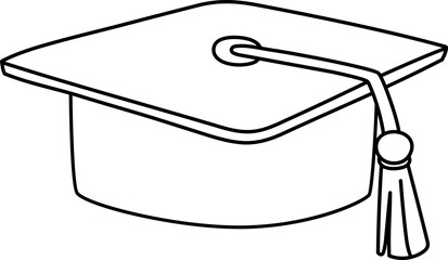 School Academy Graduation Education Senior Class Doodle Hand Drawn Illustration