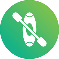 Canoe Vector Icon Design Illustration