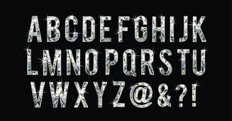 Diamond alphabet letters