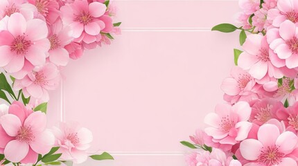 Fototapeta premium Design for a Mother's Day greeting featuring lovely flowers. Generative AI.