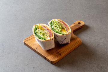 Korean food dish meal Sandwich Set